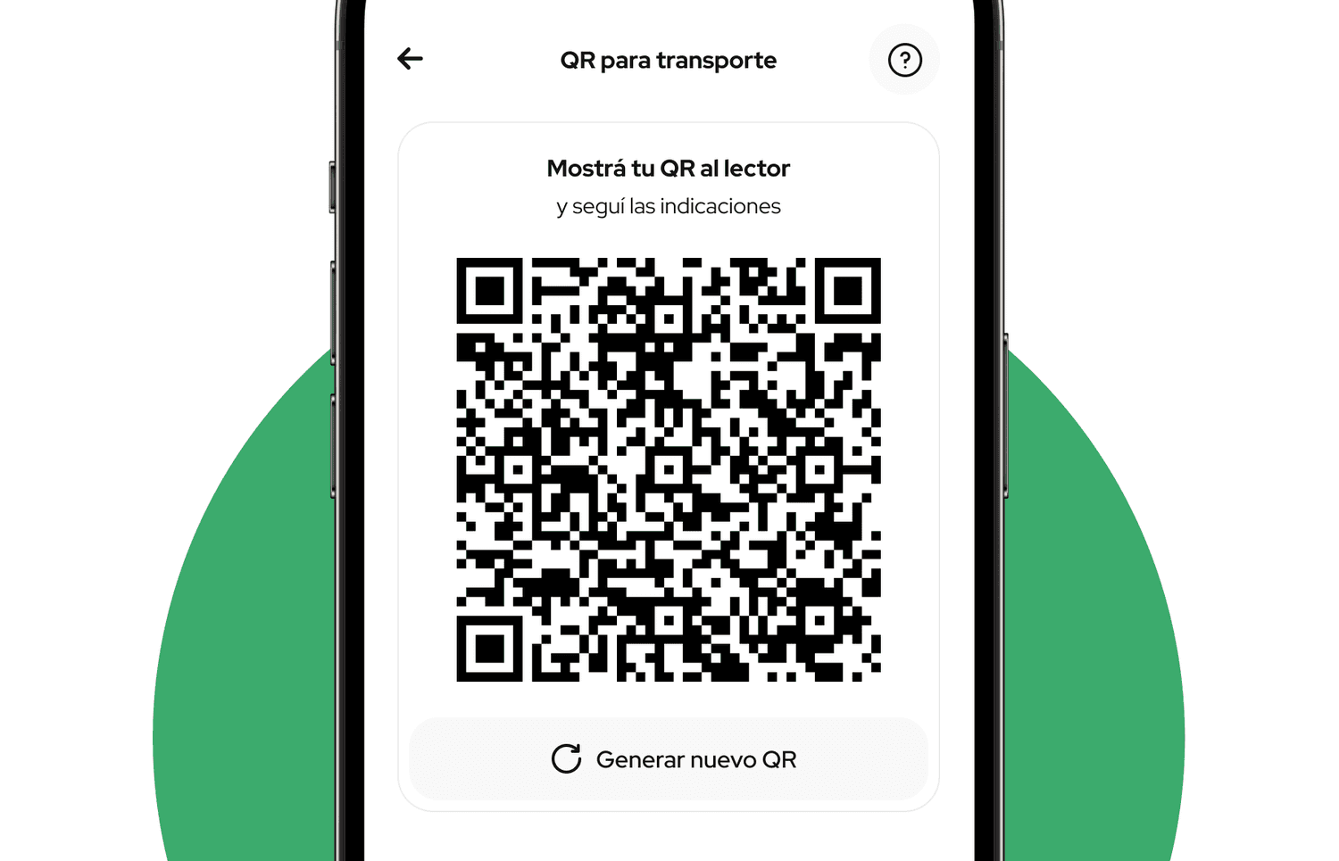 QR transporte