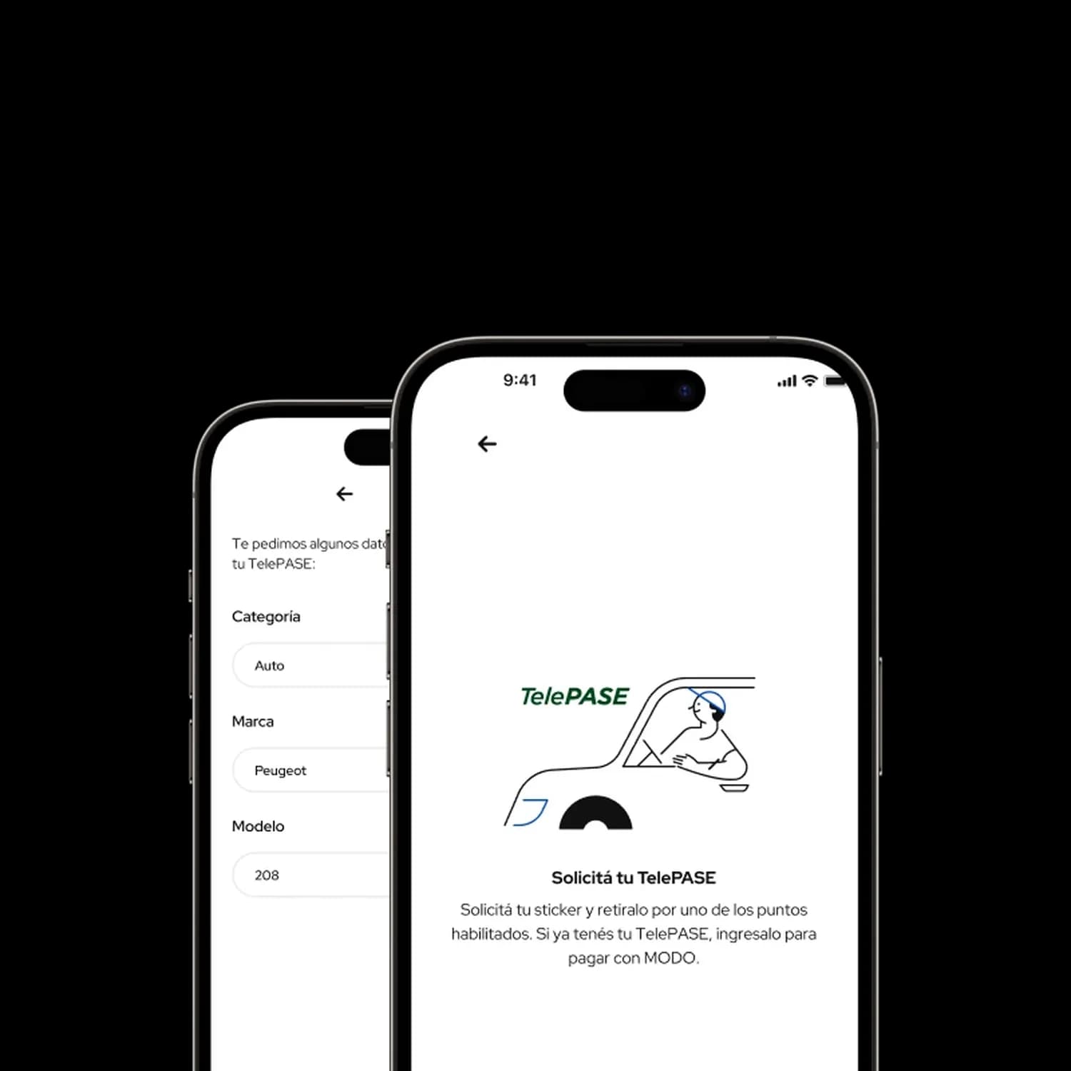 Referencia de solicitud de TelePASE nuevo