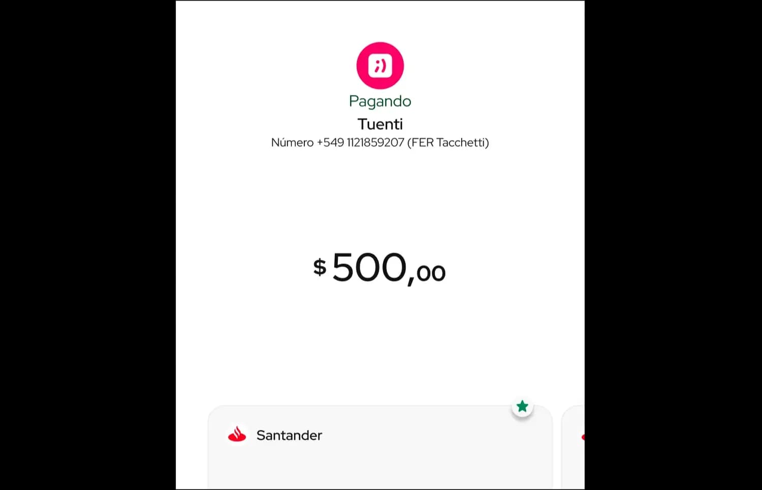 Pago de tuenti